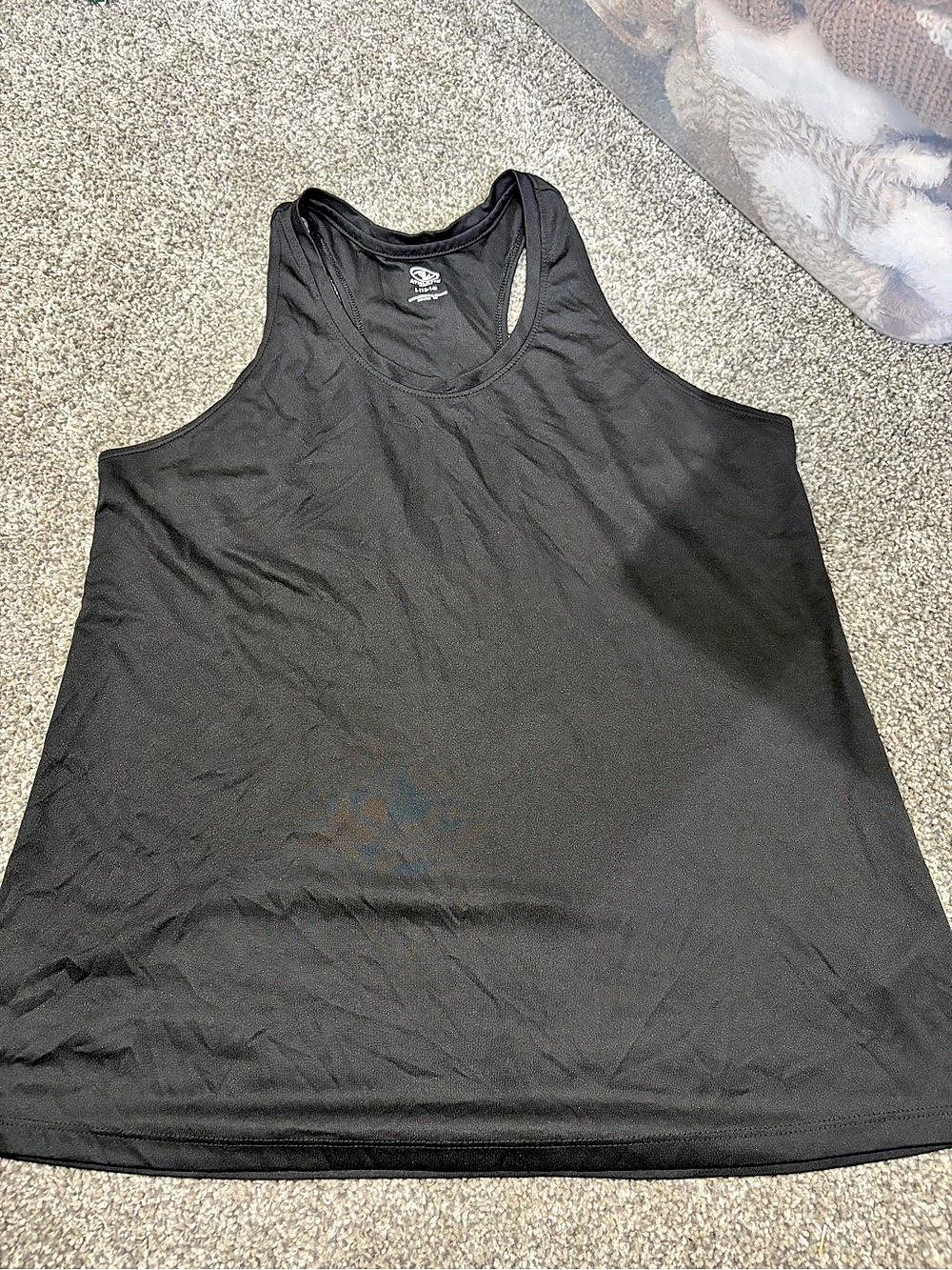 Athletic Black Tank Top Size Large